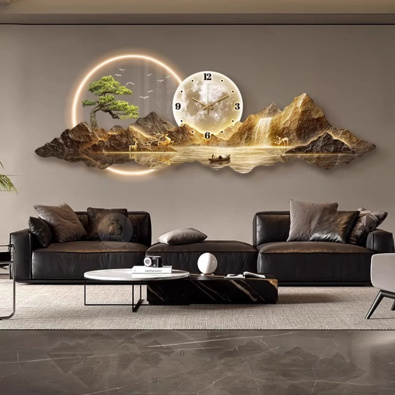 ساعة حائط خفيفة فاخرة لغرفة ال - مراجعة Interior Design Kitchen And Living Room وسعره