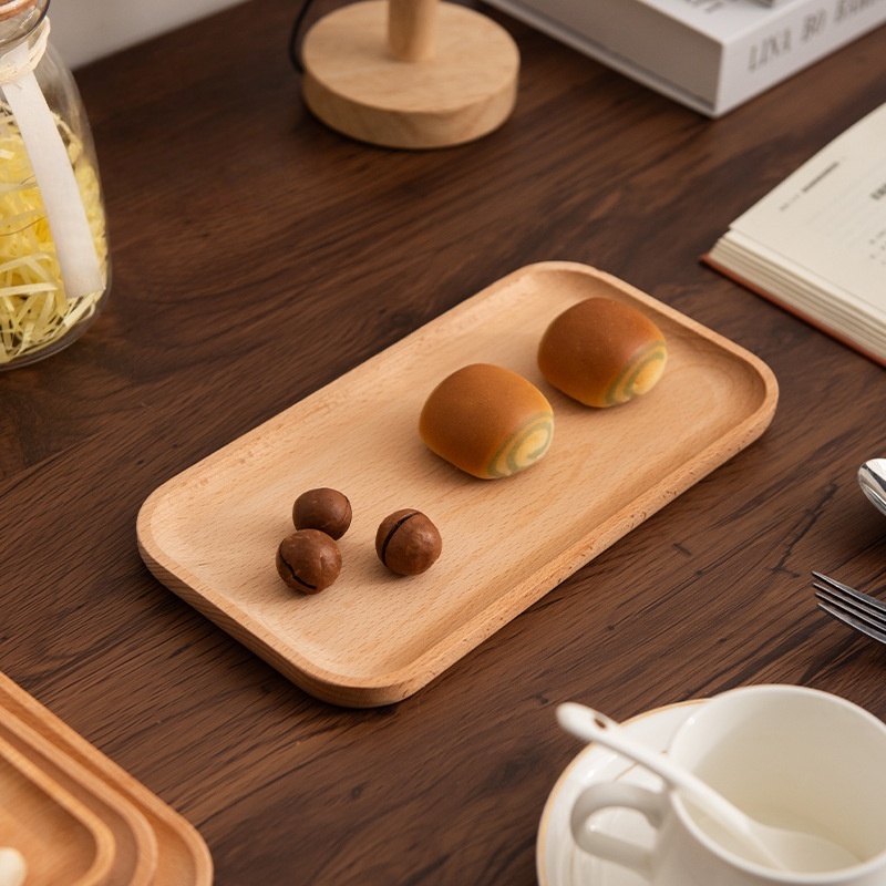 صينية إفطار من خشب الزان الصلب - مراجعة Travertine Tray Oval وسعره