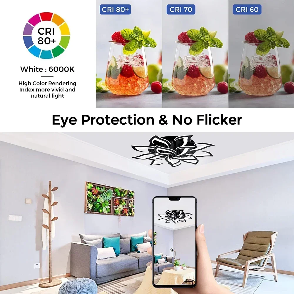 مصمم LED البتلة الثريا غرفة ال - مراجعة Interior Design Studio وسعره