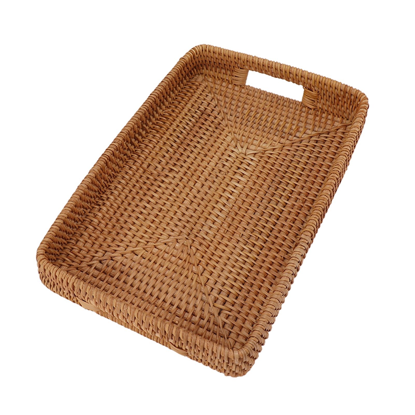 صينية تقديم E5 مع مقابض، صينية - مراجعة Rattan Tray Handle وسعره