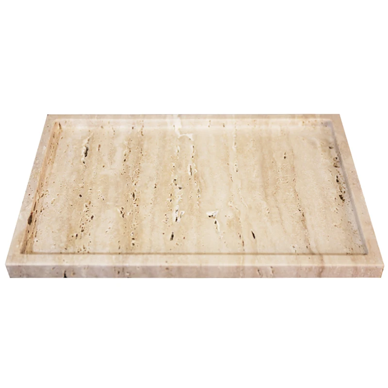 30x20x1.8 سنتيمتر الطبيعة الرخ - مراجعة Travertine Tray Oval وسعره