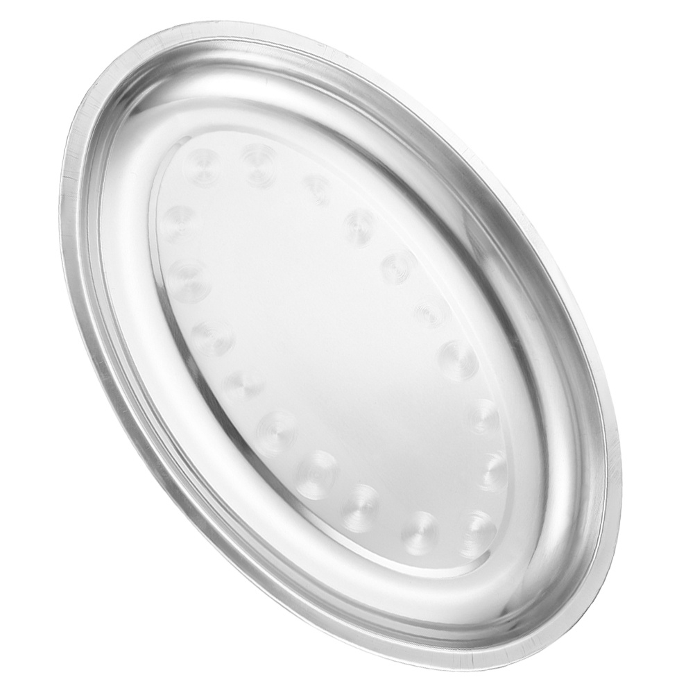 طبق عشاء بيضاوي من الفولاذ الم - مراجعة Travertine Tray Oval وسعره
