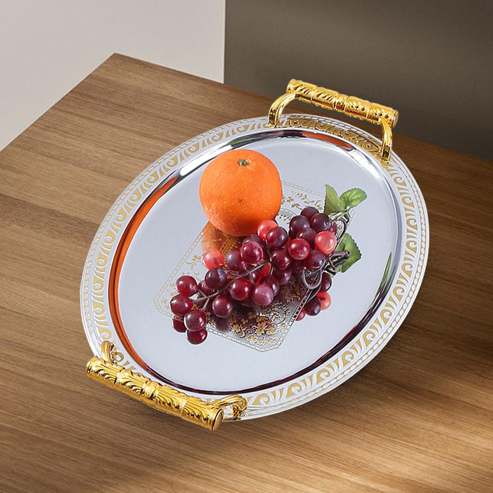 صينية تقديم زخرفية متعددة الوظ - مراجعة Travertine Tray Oval وسعره