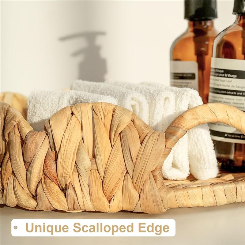 صينية دائرية ذات حواف متموجة A - مراجعة Rattan Tray Handle وسعره