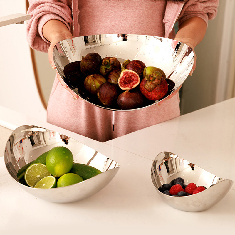 أطباق فواكه فاخرة من الفولاذ ا - مراجعة Travertine Tray Oval وسعره