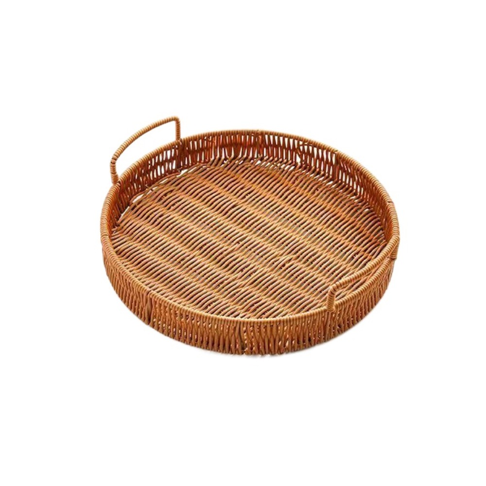 سلة تخزين كبيرة السعة من البلا - مراجعة Rattan Tray Handle وسعره