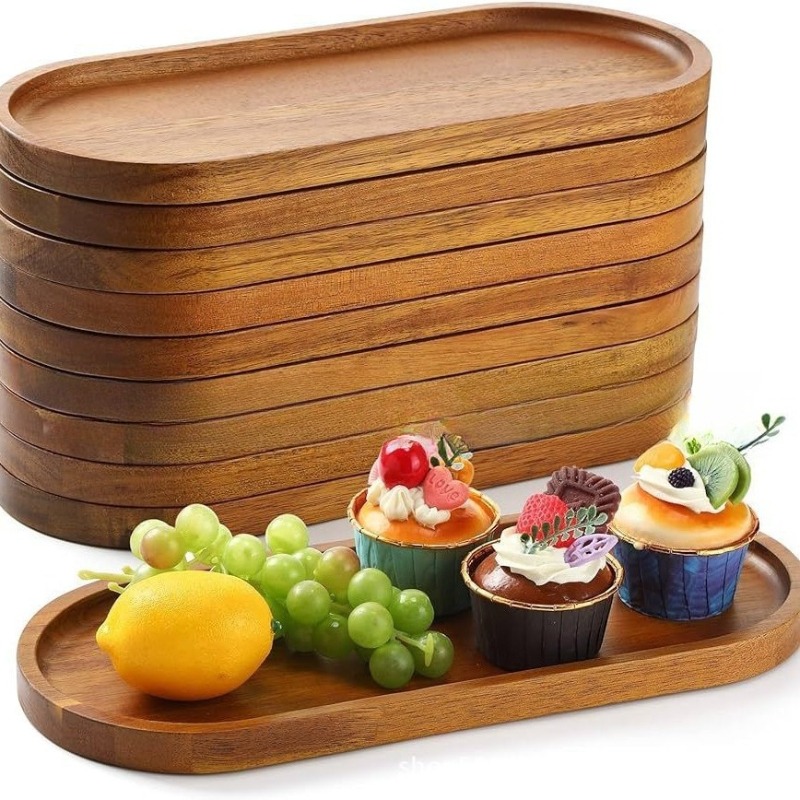 صينية تقديم خشبية بيضاوية بأسل - مراجعة Travertine Tray Oval وسعره